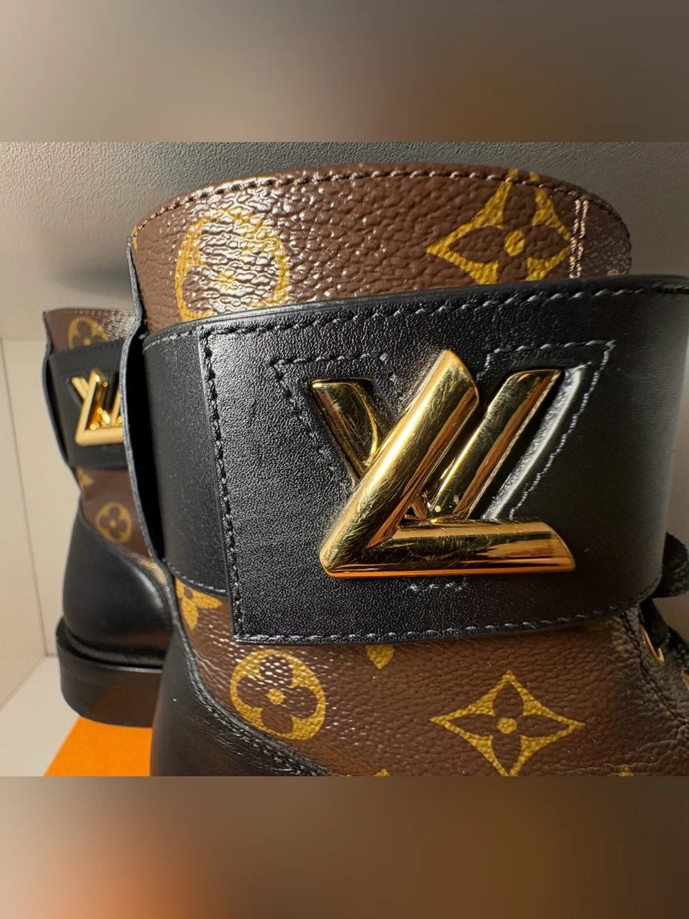 Louis Vuitton Wonderland Flat Ranger Monogram Combat Boots